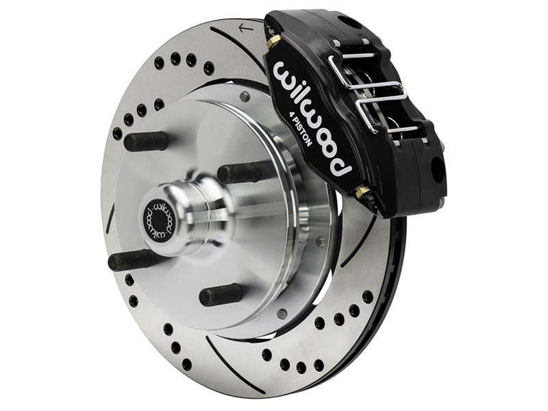 Wilwood 140-17473-D Powerlite Front Brake Kit W/Lines, 11.38", Drilled, Black, 1970-1972 Porsche 914