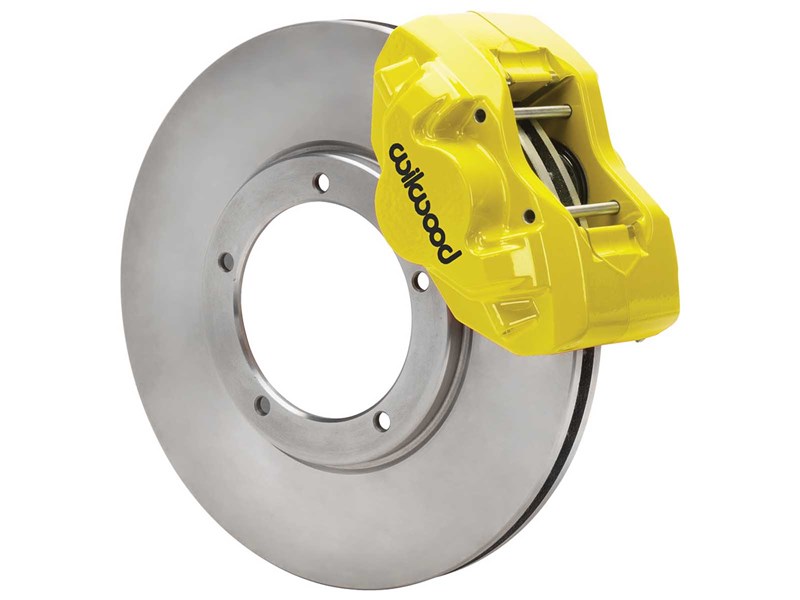 Wilwood 140-17653-Y D45 11" Front Brake Kit W/Lines, Yellow for 1975-1983 Porsche 911 W/3.50 Mount
