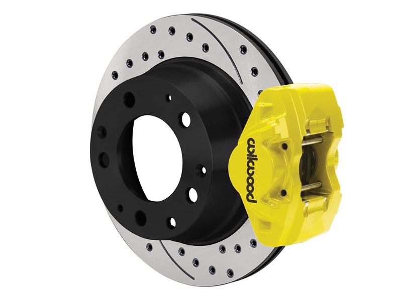 Wilwood 140-17656-DY D31 11.42” Rear Brake Kit W/Lines Yellow Drilled 1984-89 Porsche 911 W/3.00 Mnt
