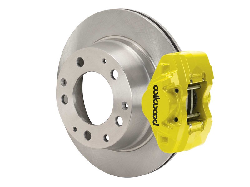 Wilwood 140-17656-Y D31 11.42” Rear Brake Kit W/Lines, Yellow for 1984-1989 Porsche 911 W/3.00 Mount