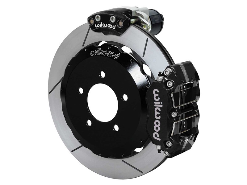 Wilwood 140-17725 DPR 12.88" Rear EPB Brake Kit W/Lines, Black, Slotted for Factory-5 Mustang IRS