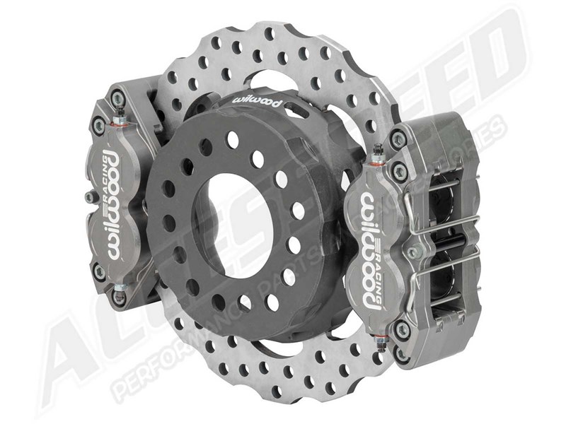 Wilwood 140-17874-D XRD 11.25" Rear Dual Drag Brake Kit, Lug-Mount, Drilled for New Ford 2.50 Offset