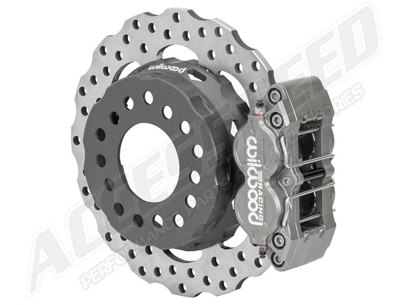 Wilwood 140-17877-D XRD 11.25" Rear Single Drag Brake Kit, Drilled For Olds/Pontiac 2.81 Offset