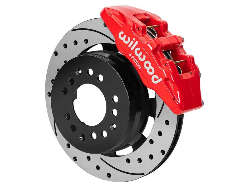 Wilwood 140-17984-DR DPR6 12" Front Brake Kit Drilled Art Morrison, Roadster Shop Wilwood Spindles