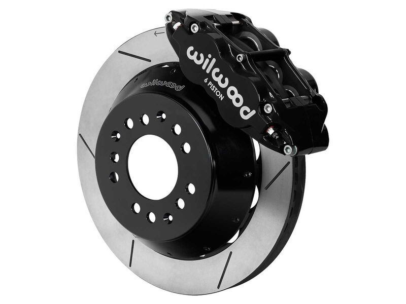 Wilwood 140-17986 SL6R 14" Front Brake Kit Slotted Art Morrison, Roadster Shop Wilwood Spindles