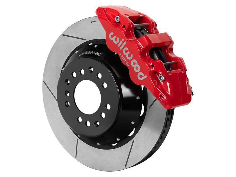 Wilwood 140-17987-R AERO6 14" Front Brake Kit Slotted Art Morrison, Roadster Shop Wilwood Spindles