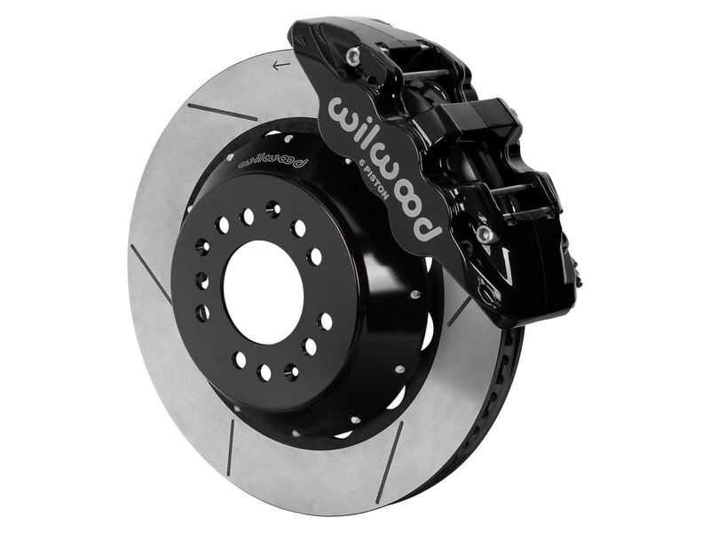 Wilwood 140-17987 AERO6 14" Front Brake Kit Slotted Art Morrison, Roadster Shop Wilwood Spindles