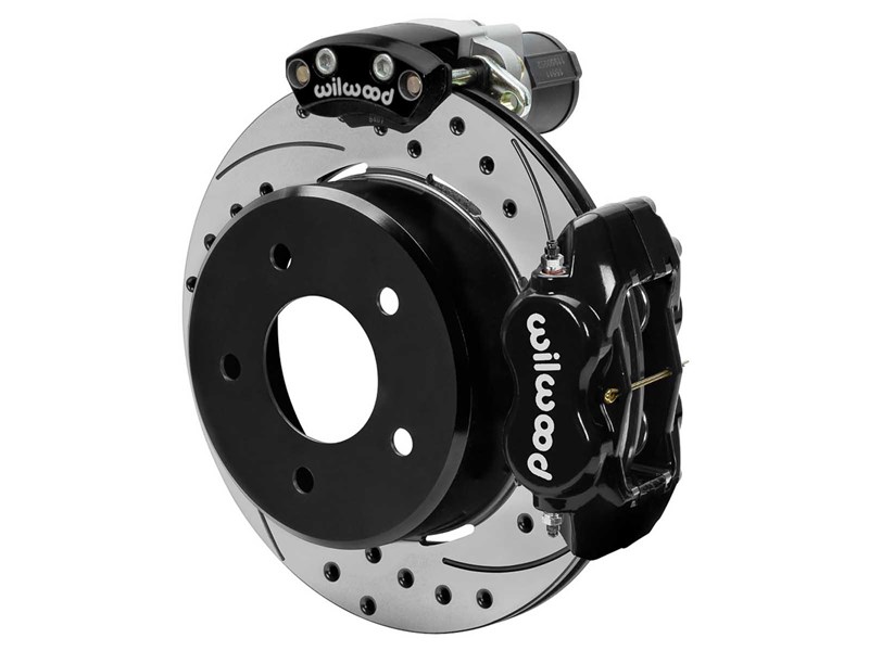 Wilwood 140-18043-D FDL 12.19" Rear EPB Brake Kit Black Drilled 1988-1998 GM C1500 5-Lug 3.25 Offset