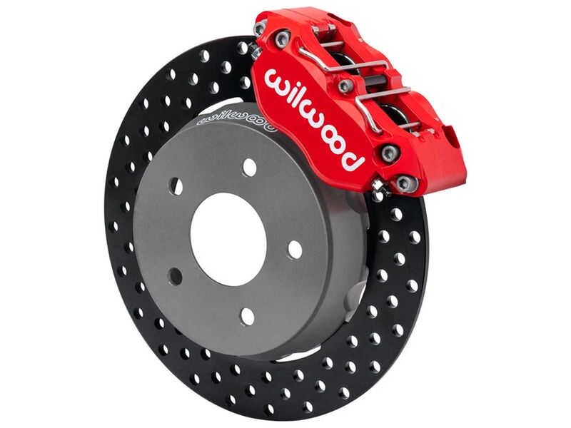Wilwood 140-18059-DR Front Big Brake Kit, Red, Drilled, 2022-up Polaris RZR Turbo & Pro R 5-Lug