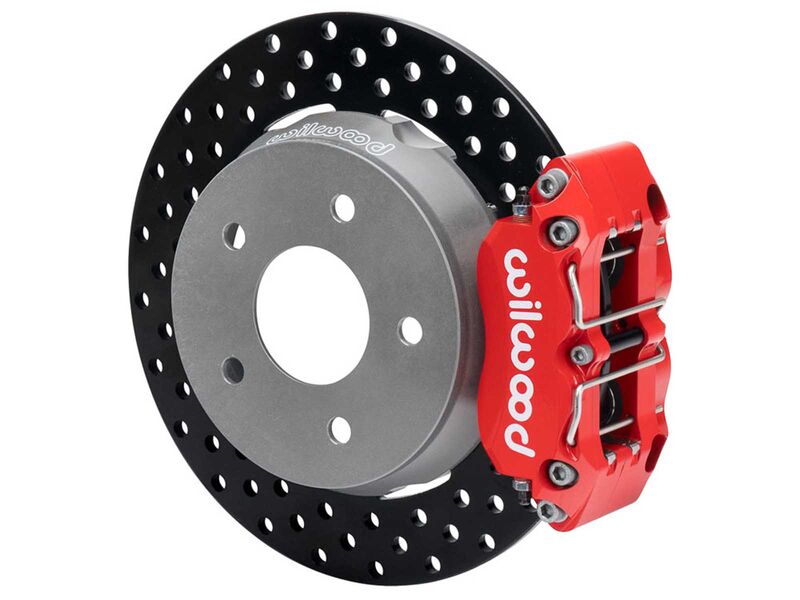Wilwood 140-18060-DR Rear Big Brake Kit, Red, Drilled, 2022-up Polaris RZR Turbo & Pro R 5-Lug