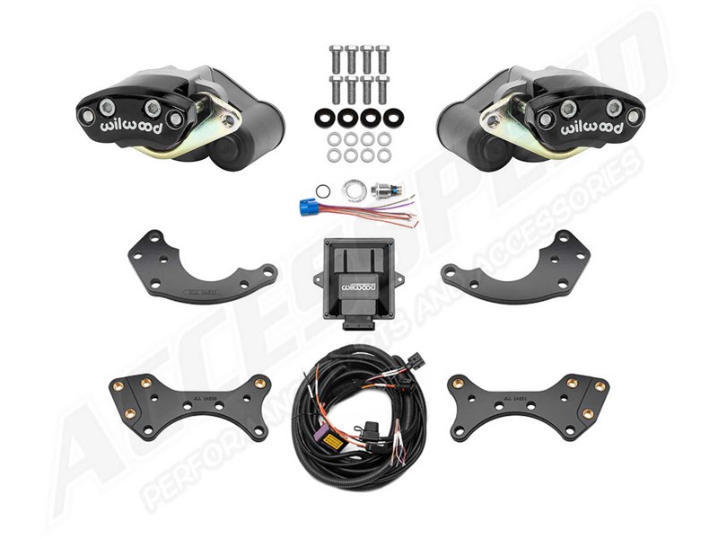 Wilwood 140-18080 EPB Rear Pro Street Electronic Parking Brake Upgrade Kit with Black Calipers