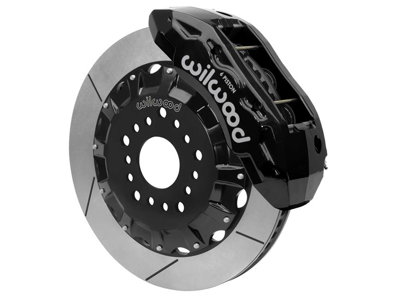 Wilwood 140-18123 TX6R 16" Big Brake Kit Black Slotted for 1963-1987 C10 With Wilwood ProSpindles