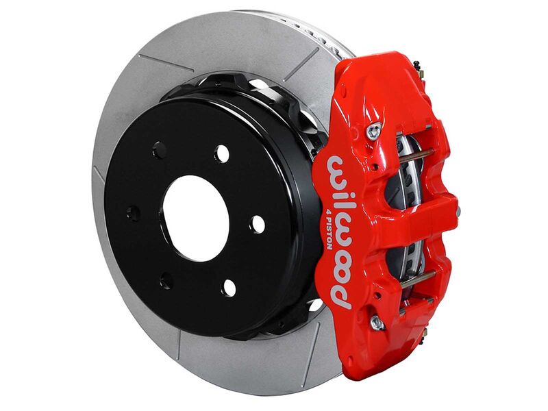 Wilwood 140-18150-R AERO4 Rear 14" Big Brake Kit, Red for Big Ford New Style 2.50" Offset 6 Lug