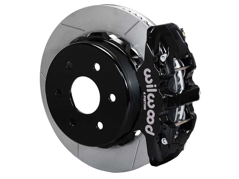 Wilwood 140-18150 AERO4 Rear 14" Big Brake Kit, Black for Big Ford New Style 2.50" Offset 6 Lug