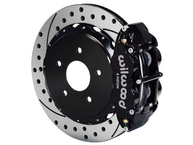 Wilwood 140-18151-D FNSL4R Rear 12.88" Brake Kit, Drilled, Black, Big Ford New Style 2.50" O/S 6 Lug