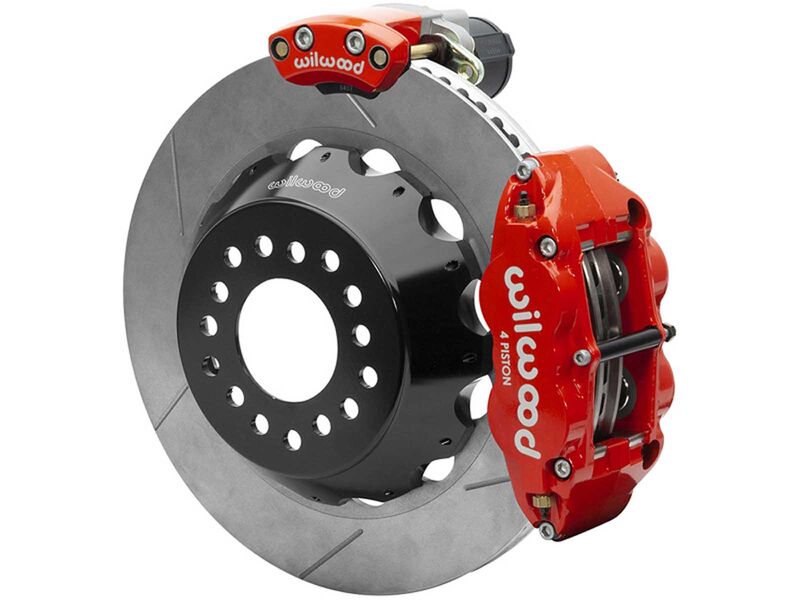 Wilwood 140-18152-R FNSL4R Rear 12.88" EPB Brake Kit, Red for Big Ford New Style 2.50" Offset 6 Lug