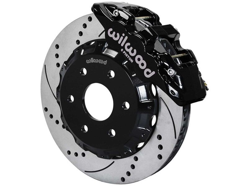 Wilwood 140-18157-D AERO6 Front 15" Big Brake Kit, Drilled, Black for 1971-1991 GM Blazer 4x4