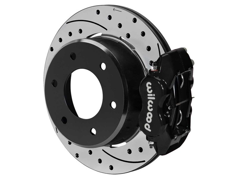Wilwood 140-18158-D Dynalite-Pro Rear 12.19" Brake Kit, Drilled, Black, 1971-91 Blazer 4x4 2.46" OS