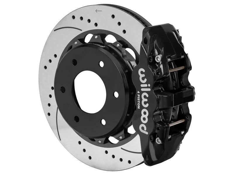 Wilwood 140-18162-D AERO4 Rear 14" Big Brake Kit, Drilled, Black for 1971-1991 Blazer 4x4 2.46" OS