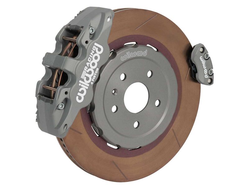 Wilwood 140-18194 Rear AERO4 15" Lug Drive Race Slotted Big Brake Kit W/PBC for 2020-Up Corvette C8