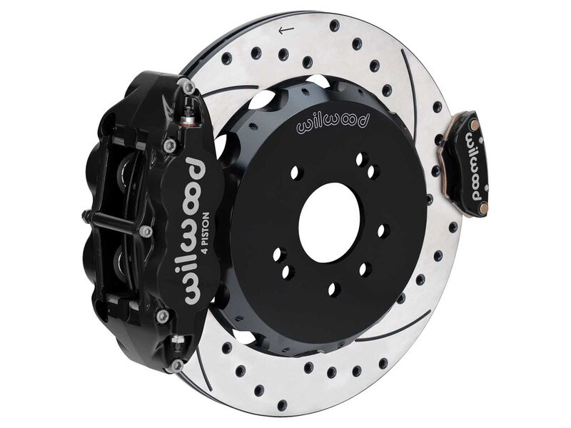 Wilwood 140-18271-D FNSL4R MC4 Rear 13.50" Big Brake Kit, Drilled, Black for 1989-1998 Nissan 240SX