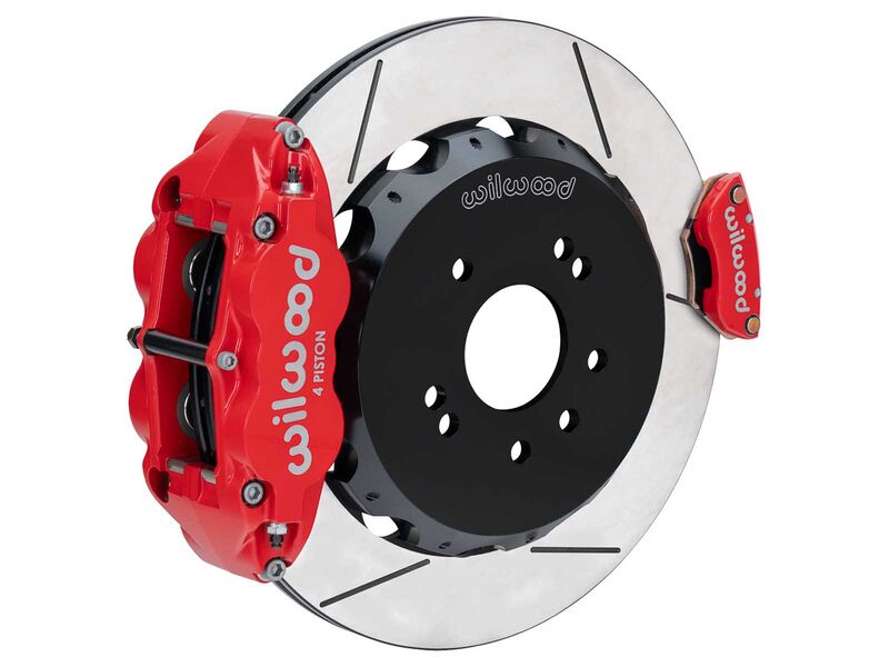 Wilwood 140-18271-R FNSL4R MC4 Rear 13.50" Big Brake Kit, Red for 1989-1998 Nissan 240SX