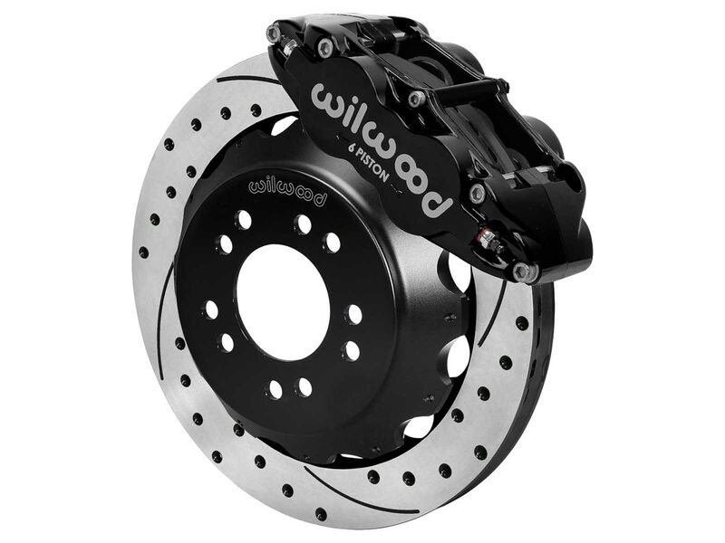 Wilwood 140-18366-D FNSL6R Front 12.88" Big Brake Kit, Drilled for Roadster Shop Mustang II Spindle