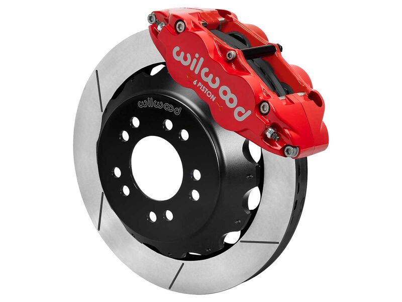 Wilwood 140-18366-R FNSL6R Front 12.88" Big Brake Kit, Red for Roadster Shop Mustang II Spindle