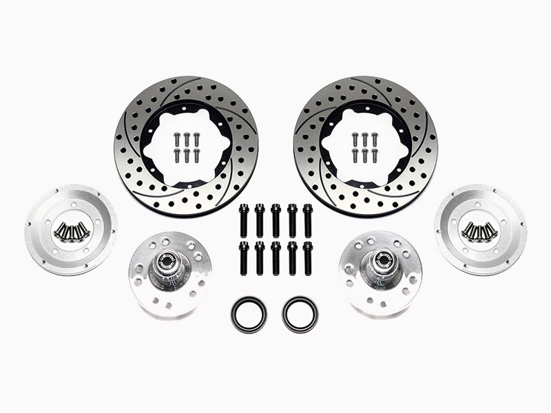 Wilwood 140-2261-D Front 11" Drilled Rotor & Hub Kit for 1975-1980 Granada Spindle