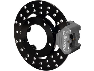 Wilwood 140-3326-D Dynalite Floater Front Drag Brake Kit, Drilled P&S, Anglia Spindle Mount Wheel