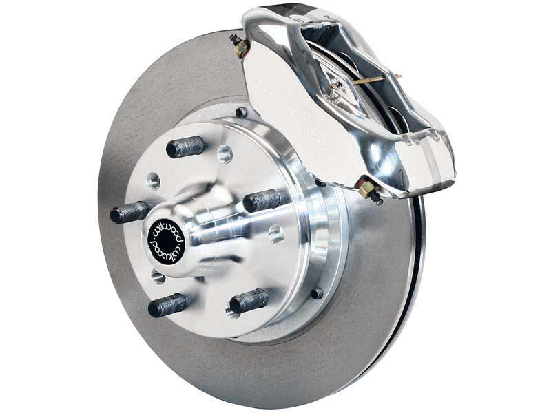Wilwood 140-7676-P Dynalite 12.19" Front Hub Brake Kit, Polished, 1955-1957 Chevrolet