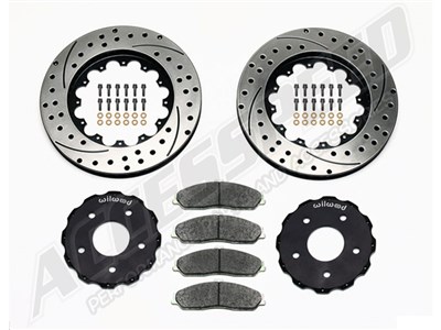 Wilwood 140-8314-D ProMatrix Rear Drilled 2-Piece Rotor & Pad Kit for 1988-1996 Chevrolet Corvette