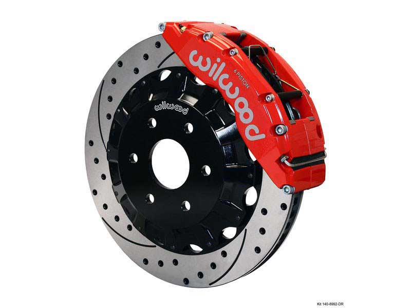 Wilwood 140-8996-DR TC6R 6-Piston Red Big Brake Kit 16" SRP Rotors 1999-2011 GM Truck/SUV 8-Lug