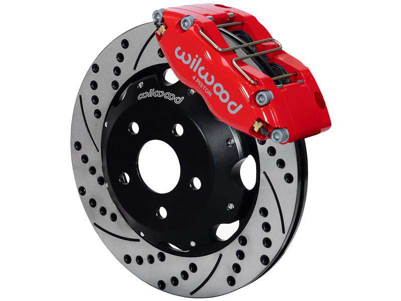 Wilwood 140-9193-DR Dynapro Front 12" Big Brake Kit, Red, Drilled, 1999-2007 Subaru Impreza WRX