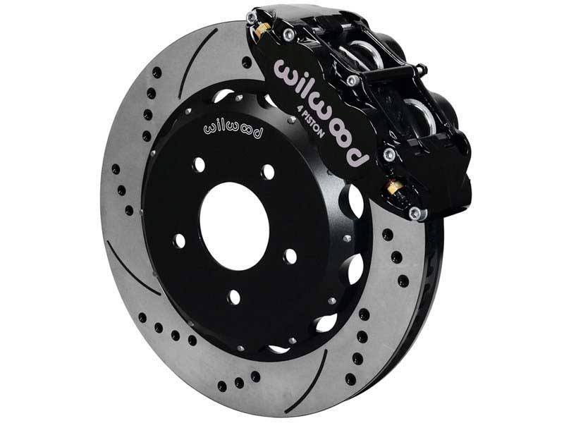 Wilwood 140-9194-D Superlite 4 Front 13" Big Brake Kit, Drilled, Black, 1989-1998 Nissan 240SX