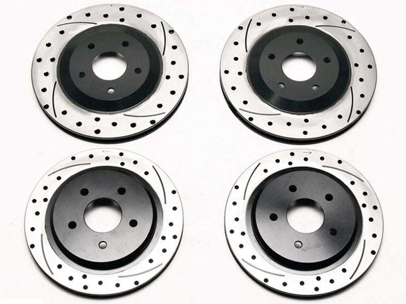 Wilwood 140-9336-D Promatrix Front & Rear 1-Piece Rotor Upgrade Kit for 1997-2013 Corvette C5 and C6