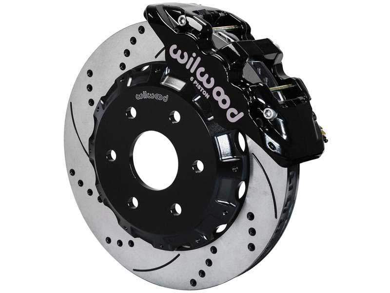 Wilwood 140-9789-D AERO6 Black Front 14.25" Drilled & Slotted Big Brake Kit 2000-2019 GM Truck/SUV
