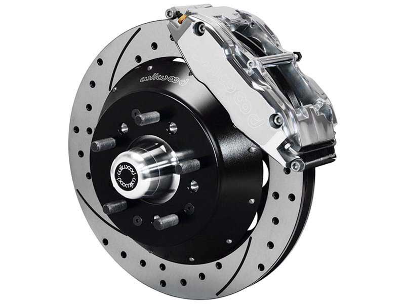 Wilwood 140-9801-DP FNSL6R Front Hub Big Brake Kit,13" Drilled Pol 1974-1980 Pinto/Mustang II Disc