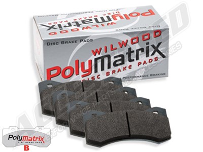Wilwood 15B-10725K PolyMatrix B-Compound Brake Pad Set, Pad #6712 DynaPro 6