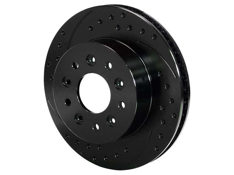 Wilwood 160-11286-BK SRP Drilled Brake Rotor, Front C2/C3 Vette BLK, RH 11.75 x 1.25