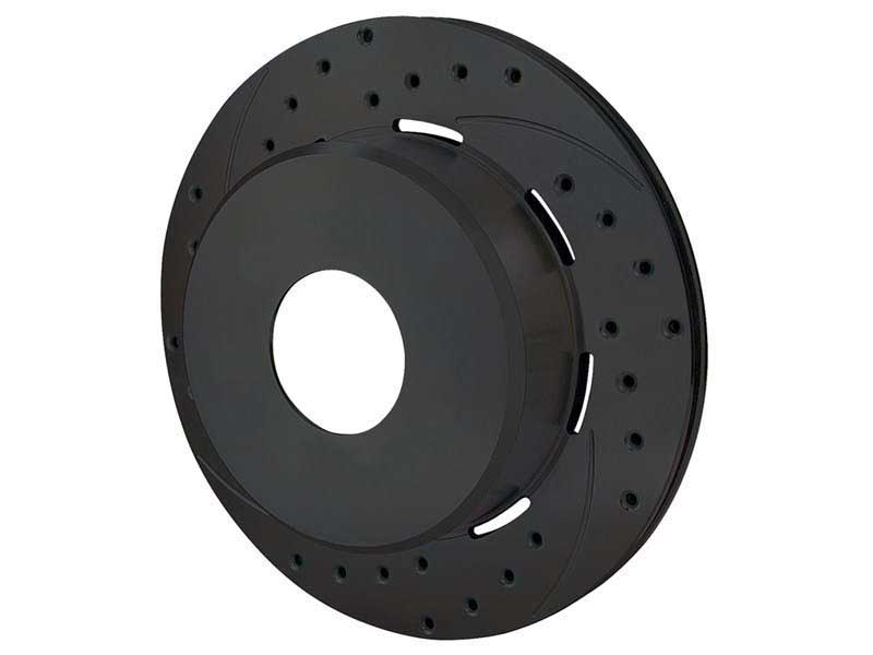 Wilwood 160-11553-BK SRP Drilled Brake Rotor, 1.91" Offset, BLK, LH 11.00 x .810 - Blank