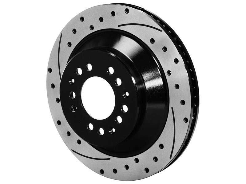 Wilwood 160-12189-BK SRP Drilled Brake Rotor, 1.75" Offset, BLK 12.88 x 1.10 - 5x4.50/4.75"
