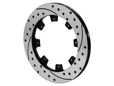 Wilwood 160-12205-BK SRP Drilled Brake Rotor, Vented Iron, LH 12.19 x 1.10 - 8 on 7.00"