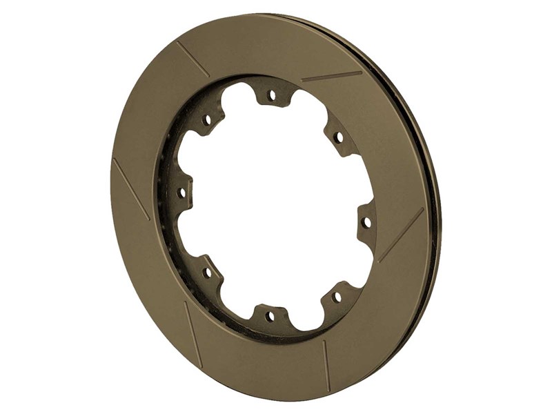 Wilwood 160-12286-B GT 36 11.75" x 0.81" Burnished Rotor Ring, Left-Hand, Curved Vane, 8x7.00