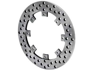 Wilwood 160-14155 Brake Rotor SuperAlloy-Rear Drag- Drilled 11.25 x .350 - Dynamic (Snap Ring Mnt)