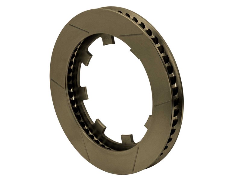 Wilwood 160-16925-B GT 48 Burnished Curved Vane Rotor, 8 Lug x 7.18 Snap Ring