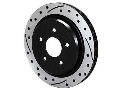 Wilwood 160-16965-BK Drilled & Slotted Rotor-0.72 Offset SRP-BLK-RH 13.38x 1.25, 5x5.00