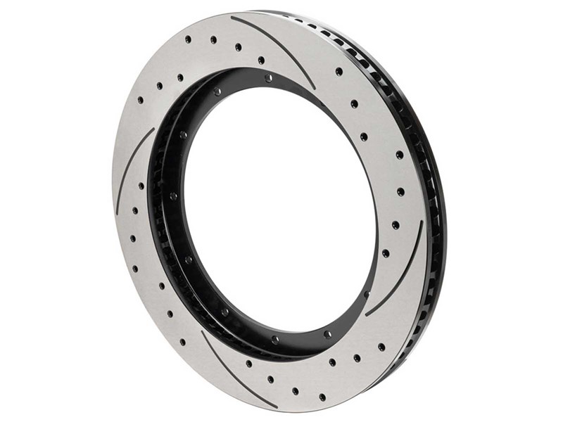 Wilwood 160-16995-BK GT 72 Staggered Vane Drilled & Slotted Right-Hand Rotor, 12 x 10.75