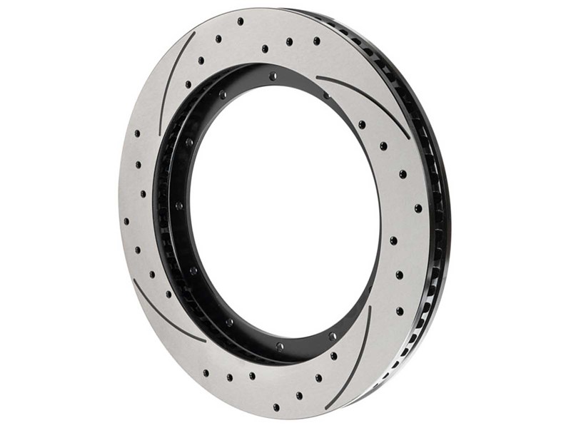Wilwood 160-16995-BK GT 72 Staggered Vane Drilled & Slotted Right-Hand Rotor, 12 x 10.75