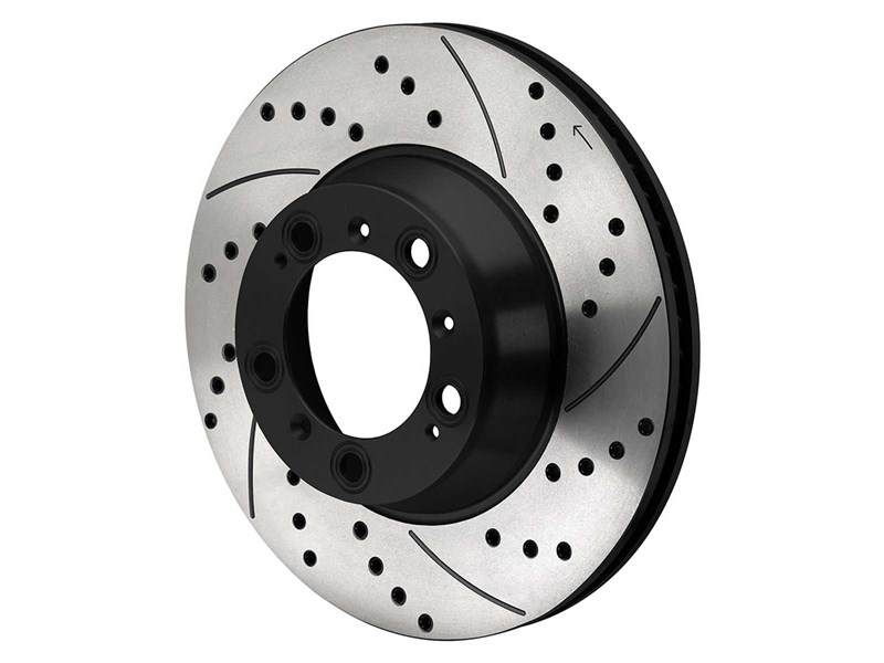 Wilwood 160-17068-BK SRP Vented Drilled & Slotted Rotor, 5 x 5.118, Right-Hand